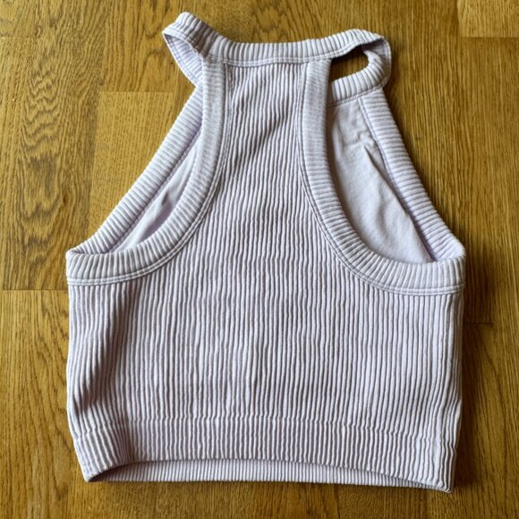 Aerie Light Purple Ribbed Crop Top Size Small - Picture 3 of 9